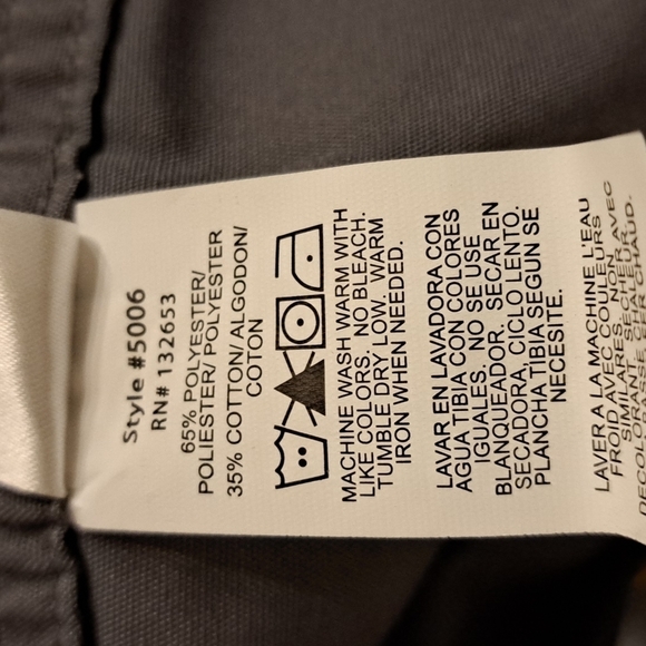 Wonder Wink women's or men's size X Large pewter unisex scrub pants NWT - Picture 7 of 8